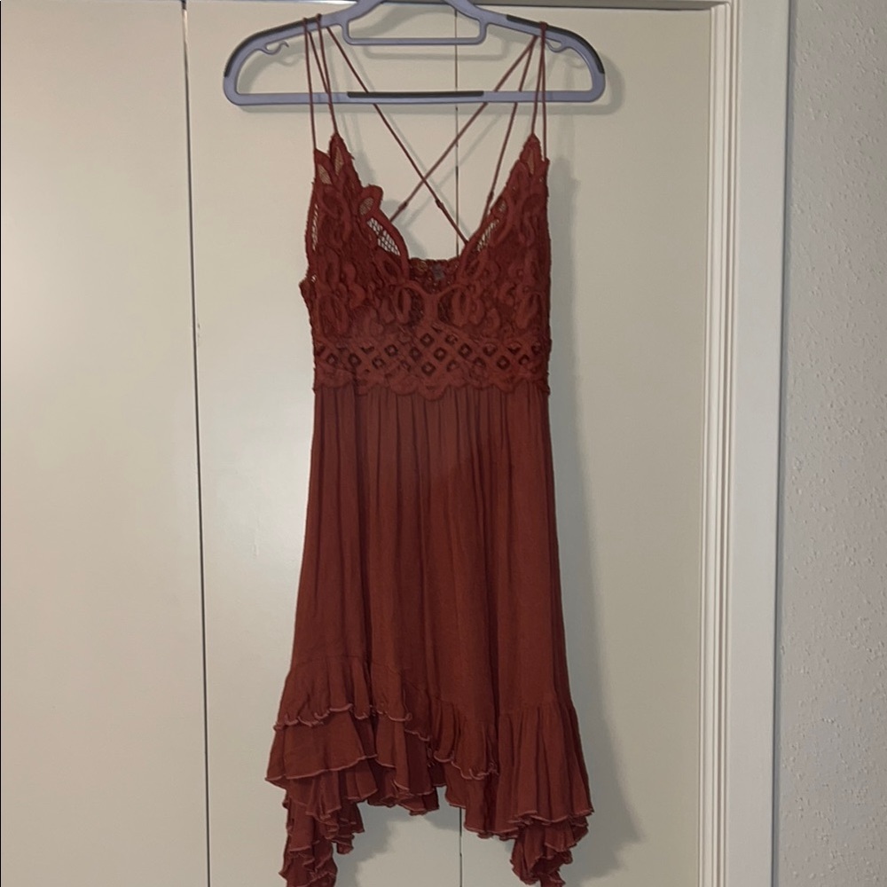 Free people Rust Lace Dress